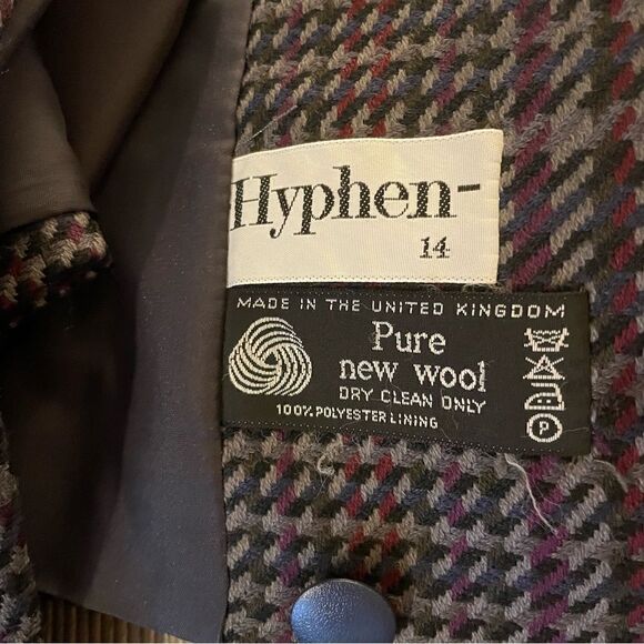 Vintage 90’s Hyphen Cropped Wool Blazer - Picture 6 of 6